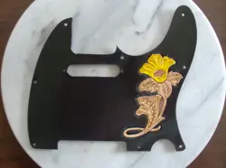 TOOLED LEATHER PICKGUARD FOR FENDER TELECASTER