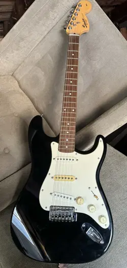 FENDER SQUIER STRAT ELECTRIC GUITAR WITH BAG