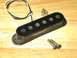 FENDER 1978 BLACK GREY BOTTOM STRATOCASTER NECK PICKUP