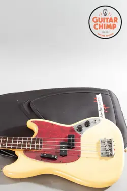 1977 FENDER MUSTANG BASS OLYMPIC WHITE