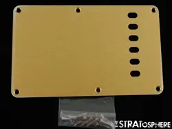 FENDER USA CUSTOM SHOP '66 JOURNEYMAN RELIC STRAT TREMOLO COVER GOLD ANODIZED 