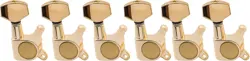 6-IN-LINE ELECTRIC GUITAR TUNING PEGS KEYS MACHINE HEADS FOR FENDER GOLD