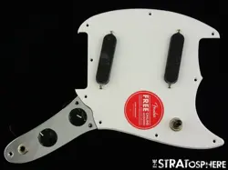 FENDER SQUIER SONIC MUSTANG SERIES LOADED PICKGUARD, GUITAR PREWIRED WHITE