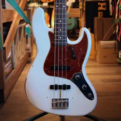 FENDER CUSTOM SHOP LIMITED 1960 JAZZ BASS RELIC SUPER FADED AGED SONIC BLUE MADE