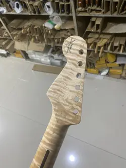 TIGER FLAME MAPLE 22 FRETS STRAT ELECTRIC GUITAR NECK FENDER STRAT REPLACEMENT