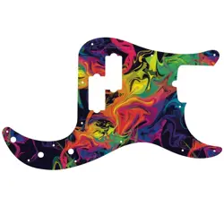 PICKGUARD FENDER 4 STRING AMERICAN PROFESSIONAL PRECISION BASS RAINBOW SWIRL