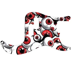 PICKGUARD FENDER 4 STRING AMERICAN PROFESSIONAL PRECISION BASS RED EYE