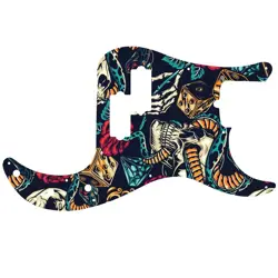 PICKGUARD FENDER 4 STRING AMERICAN PROFESSIONAL PRECISION BASS FLASH TATTOO