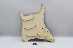 1990 FENDER STRATOCASTER PLUS LOADED PICKGUARD GOLD LACE SENSOR STRAT USA 1990S