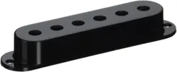 FENDER VINTAGE STRAT PICKUP COVER SET - BLACK GUITAR REPLACEMENT PARTS