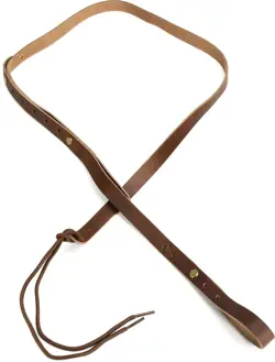 FENDER PARAMOUNT MANDOLIN LEATHER STRAP - BROWN