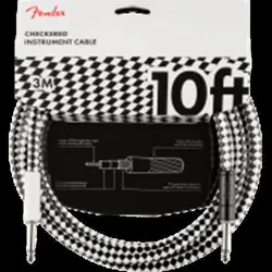 FENDER PRO 10' INSTRUMENT CABLE, CHECKERBOARD