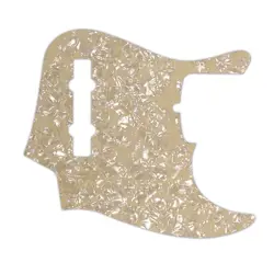 PICKGUARD FOR AMERICAN MADE FENDER 5 STRING JAZZ BASS CREAM PEARL