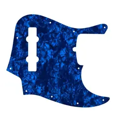 PICKGUARD FOR AMERICAN MADE FENDER 5 STRING JAZZ BASS BLUE PEARL