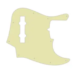 PICKGUARD FOR AMERICAN MADE FENDER 5 STRING JAZZ BASS MINT GREEN 3 PLY