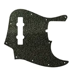 PICKGUARD FOR AMERICAN MADE FENDER 5 STRING JAZZ BASS BLACK SPARKLE