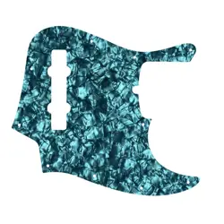 PICKGUARD FOR AMERICAN MADE FENDER 5 STRING JAZZ BASS AQUA PEARL