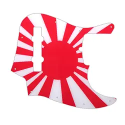 PICKGUARD FOR AMERICAN MADE FENDER 5 STRING JAZZ BASS JAPANESE FLAG