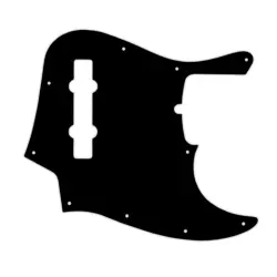 PICKGUARD FOR AMERICAN MADE FENDER 5 STRING JAZZ BASS BLACK CREAM 5 PLY