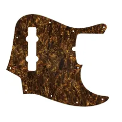 PICKGUARD FOR AMERICAN MADE FENDER 5 STRING JAZZ BASS BROWN PEARL