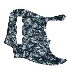 PICKGUARD FOR AMERICAN MADE FENDER 5 STRING JAZZ BASS SILVER PEARL