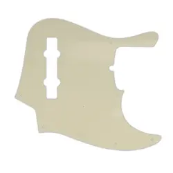 PICKGUARD FOR AMERICAN MADE FENDER 5 STRING JAZZ BASS PARCHMENT 3 PLY