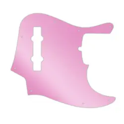 PICKGUARD FOR AMERICAN MADE FENDER 5 STRING JAZZ BASS PINK MIRROR