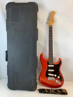 2002 FENDER DELUXE STRATOCASTER CANDY TANGERINE - FAST SHIPPING