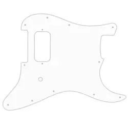 PICKGUARD FOR FENDER TOM DELONGE STRATOCASTER WHITE BLACK WHITE