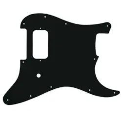 PICKGUARD FOR FENDER TOM DELONGE STRATOCASTER BLACK ACRYLIC