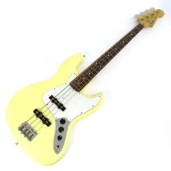 ELECTRIC BASS GUITAR FENDER JAPAN JB-STD WHITE BASSWOOD ROSEWOOD MAPLE USED
