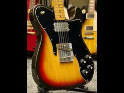FENDER 1974 TELECASTER CUSTOM USED ASH BODY SUNBURST  W/HARD CASE