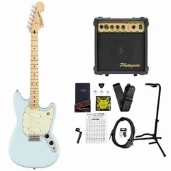 FENDER PLAYER MUSTANG MAPLE SONIC BLUE PG-10 #GG2T9