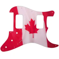 PICKGUARD FOR FENDER MIM BLACKTOP STRATOCASTER HH FLOYD CANADIAN FLAG