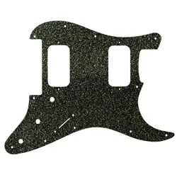 PICKGUARD FOR FENDER MIM BLACKTOP STRATOCASTER HH FLOYD BLACK SPARKLE