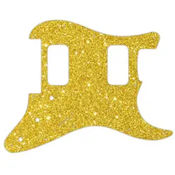 PICKGUARD FOR FENDER MIM BLACKTOP STRATOCASTER HH FLOYD GOLD SPARKLE