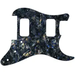 PICKGUARD FOR FENDER MIM BLACKTOP STRATOCASTER HH FLOYD BLACK ABALONE