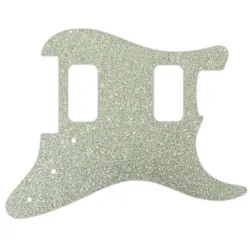 PICKGUARD FOR FENDER MIM BLACKTOP STRATOCASTER HH FLOYD SILVER SPARKLE