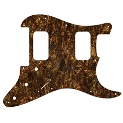 PICKGUARD FOR FENDER MIM BLACKTOP STRATOCASTER HH FLOYD BROWN PEARL