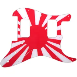 PICKGUARD FOR FENDER MIM BLACKTOP STRATOCASTER HH FLOYD JAPANESE FLAG