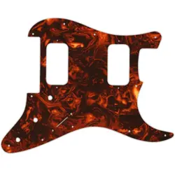 PICKGUARD FOR FENDER MIM BLACKTOP STRATOCASTER HH FLOYD FAUX TORTOISE