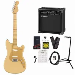 FENDER PLAYER DUO SONIC MAPLE FINGERBOARD DESERT SAND YAMAHA GA15II AMPLIFIER IN
