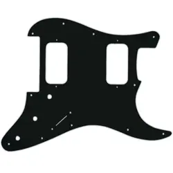 PICKGUARD FOR FENDER MIM BLACKTOP STRATOCASTER HH FLOYD BLACK ACRYLIC