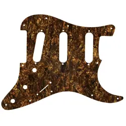CUSTOM PICKGUARD FOR FENDER STRATOCASTER MIM & USA BROWN PEARL