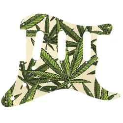 CUSTOM PICKGUARD FOR FENDER STRATOCASTER MIM & USA CANNABIS