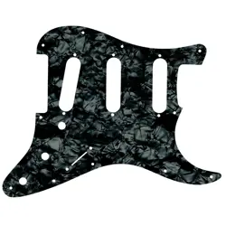 CUSTOM PICKGUARD FOR FENDER STRATOCASTER MIM & USA BLACK PEARL