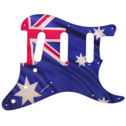 CUSTOM PICKGUARD FOR FENDER STRATOCASTER MIM & USA AUSSIE FLAG
