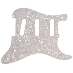 CUSTOM PICKGUARD FOR FENDER STRATOCASTER MIM & USA WHITE PEARL