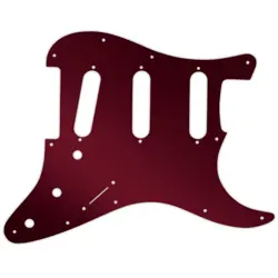 CUSTOM PICKGUARD FOR FENDER STRATOCASTER MIM & USA RED MIRROR