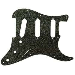 CUSTOM PICKGUARD FOR FENDER STRATOCASTER MIM & USA BLACK SPARKLE